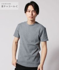 THE CASUAL/カジュアル THE CASUAL (バイヤーズセレクト)Buyer's Select スパンテレコ半袖Vネック/クルーネックカットソー/502288692