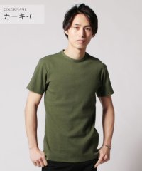 THE CASUAL/カジュアル THE CASUAL (バイヤーズセレクト)Buyer's Select スパンテレコ半袖Vネック/クルーネックカットソー/502288692