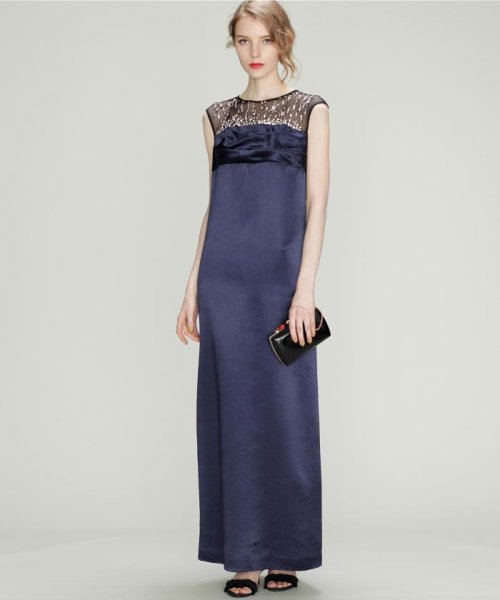 サテンロングドレス グレースコンチネンタル Grace Continental D Fashion サテンロングドレス グレースコンチネンタル Grace Continental D Fashion