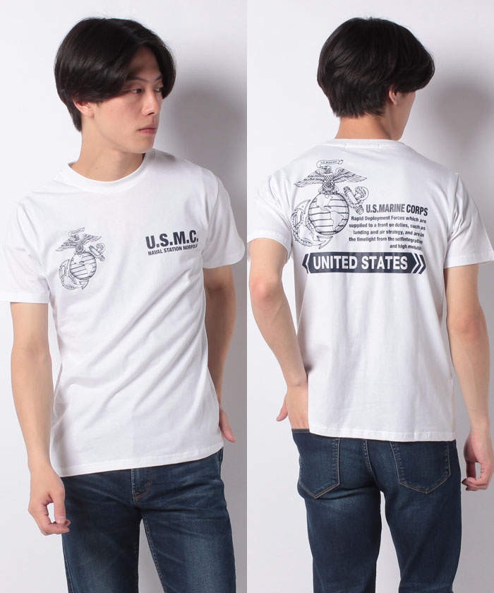 クーポン】ミリタリープリント 半袖Tシャツ(502253447