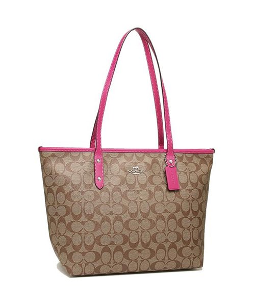 コーチ バッグ アウトレット Coach F592 シグネチャー シティジップトート トートバッグ コーチ Coach D Fashion