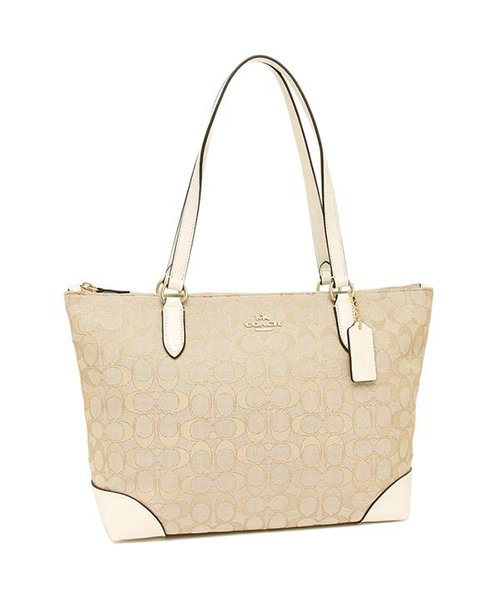 コーチ バッグ アウトレット Coach F シグネチャー ジャカード ジップトート レディース トートバッグ コーチ Coach D Fashion