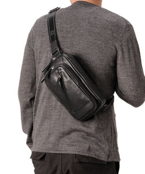 Hamilton 馬革 ボディバッグ メンズ ワンショルダーバッグ サンキョウショウカイ Sankyoshokai D Fashion