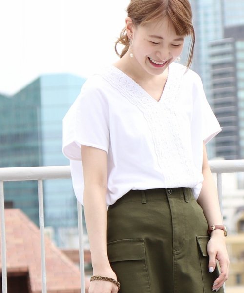 セール レースvネックカットソー コーエン Coen D Fashion セール レースvネックカットソー コーエン Coen D Fashion