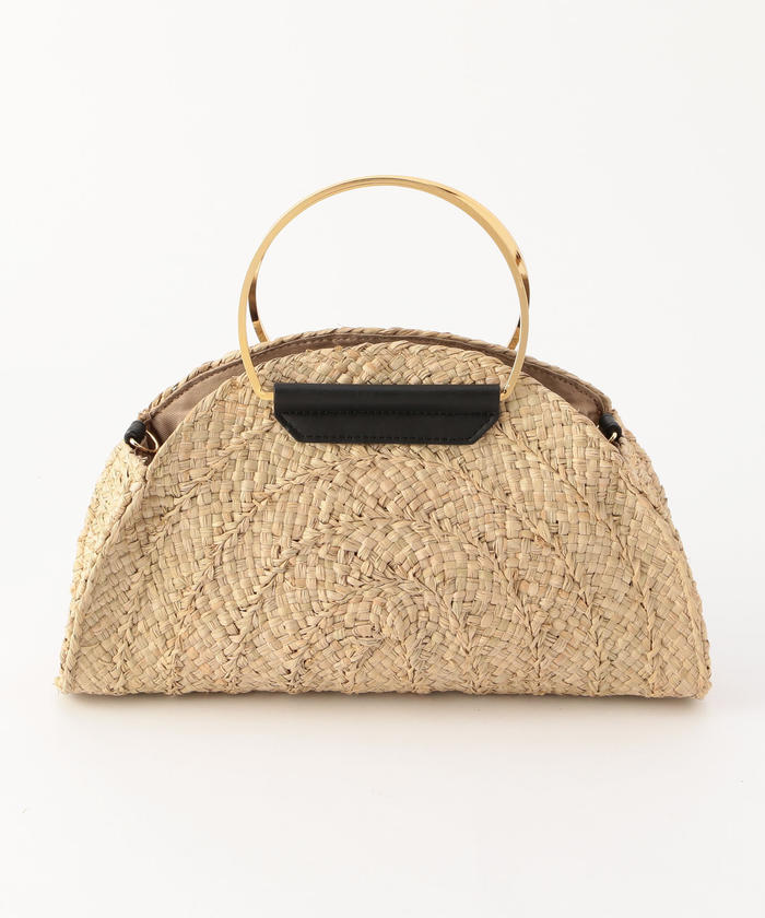 セール 30%OFF】【VIORAd' ORO/ヴィオラドーロ】ラフィア半円