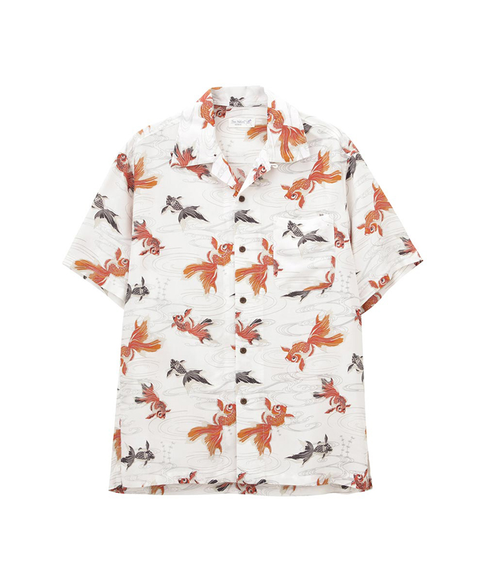 マックハウス Mac－House Free Nature HAWAII 金魚 アロハシャツ