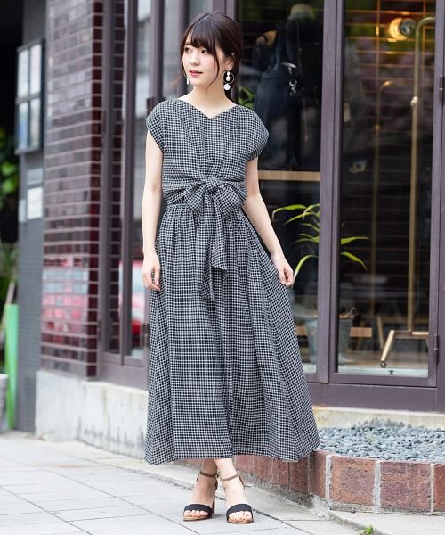 クーポン ギンガムチェックリボン付きワンピース Happy急便 By Verita Jp Happy Exp D Fashion
