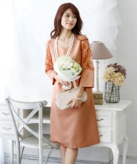 PourVous/プールヴー PourVous 結婚式ワンピースドレス袖ありとミニ丈シンプルチュール大きいサイズフォーマル パーティードレス 20代 30代 40代/501956977
