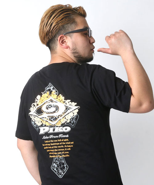 【未使用品】PIKO　Tシャツ　半袖　ビックロゴプリント　大きいサイズ　3L
