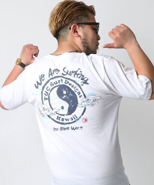 T C 大きいサイズ メンズ T Cサーフデザイン プリント 半袖 Tシャツ サーフ ブランド 大きいサイズのマルカワ Marukawa D Fashion