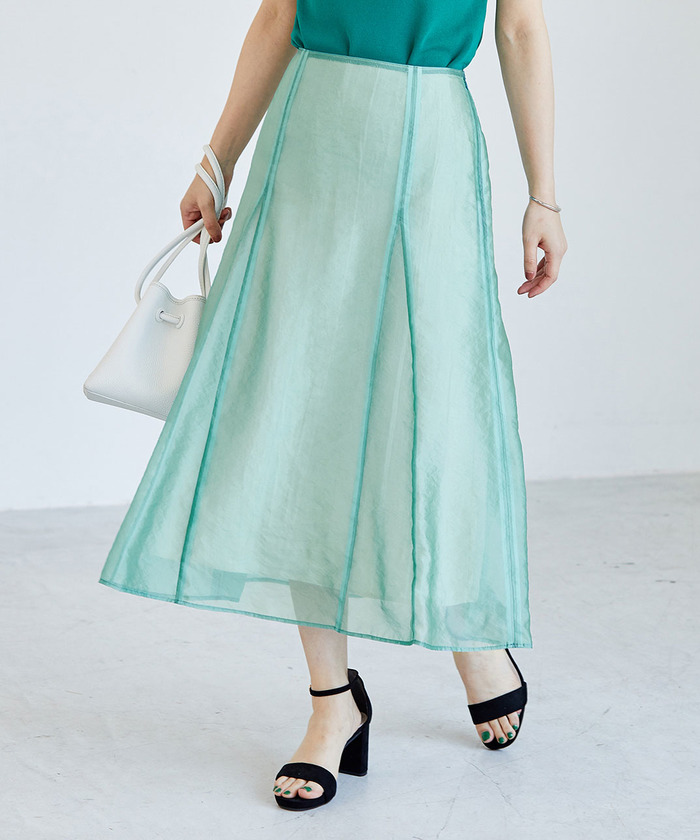 セール 70%OFF】オーガンジーワッシャースカート(502337247 セール 70%OFF】オーガンジーワッシャースカート(502337247