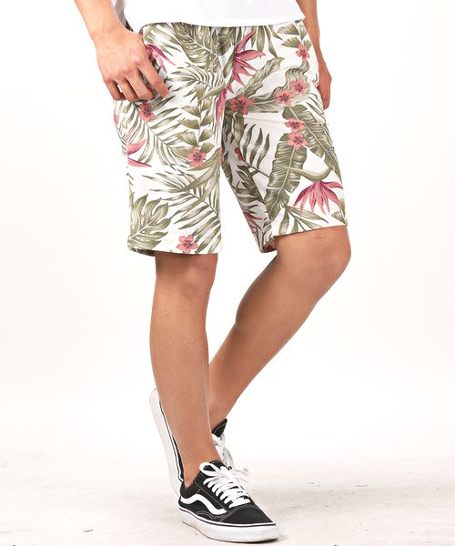 ミニ裏毛ボタニカル総柄ショートパンツ ショートパンツ メンズ ボタニカル柄 花柄 Bitter ビター系 ラグスタイル Luxstyle D Fashion ミニ裏毛ボタニカル総柄ショートパンツ ショートパンツ メンズ ボタニカル柄 花柄 Bitter ビター系 ラグスタイル Luxstyle D Fashion