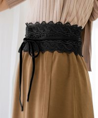 JULIA BOUTIQUE/ジュリアブティック JULIA BOUTIQUE フェミニンな印象に。総レースサッシュベルト/550001/502346173