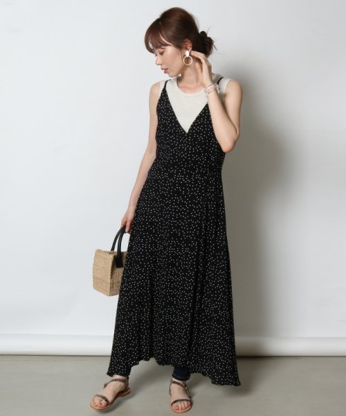 セール Scotclub スコットクラブ ドット柄ラップワンピース スコットクラブ Scotclub D Fashion