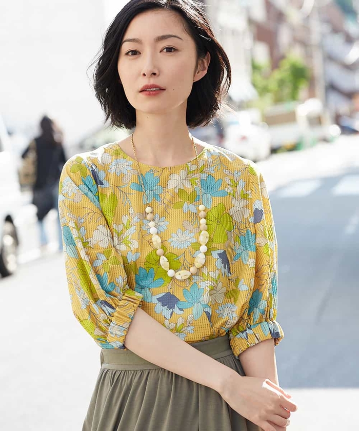 CARAMEL vintage floral ブラウス　３Ｙ CARAMEL vintage floral ブラウス 3Y - メルカリ