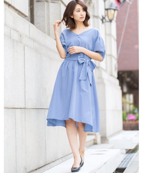 セール レディース ワンピース Vネック 半袖 お出かけワンピース ミリアンデニ Mili An Deni D Fashion セール レディース ワンピース Vネック 半袖 お出かけワンピース ミリアンデニ Mili An Deni D Fashion