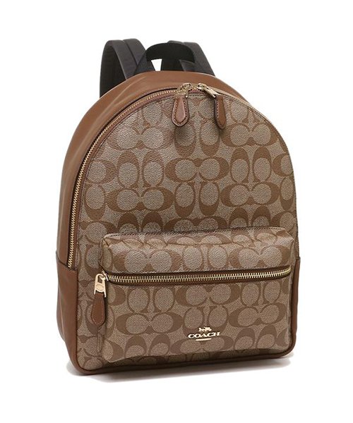 コーチ リュック アウトレット レディース Coach F320 Ime74 カーキ ブラウン コーチ Coach D Fashion