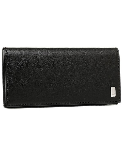 dunhill】二つ折りレザー長財布ブラックメンズQD1010A