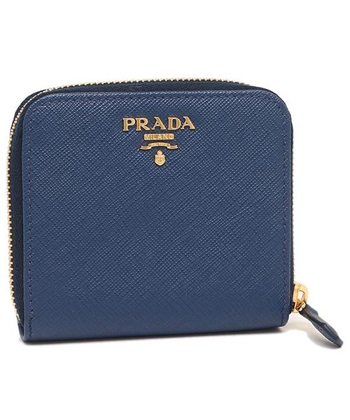 セール プラダ 折財布 レディース Prada 1ml522 Qwa F0016 ネイビー プラダ Prada D Fashion