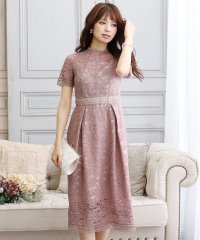 PourVous/プールヴー PourVous 結婚式ワンピースドレスパネルレース袖あり&ロング大きいサイズフォーマル パーティードレス 20代 30代 40代/502332753