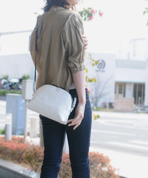 クロコダイルレザーショルダー バッグ日本製 サンキョウショウカイ Sankyoshokai D Fashion クロコダイルレザーショルダー バッグ日本製 サンキョウショウカイ Sankyoshokai D Fashion