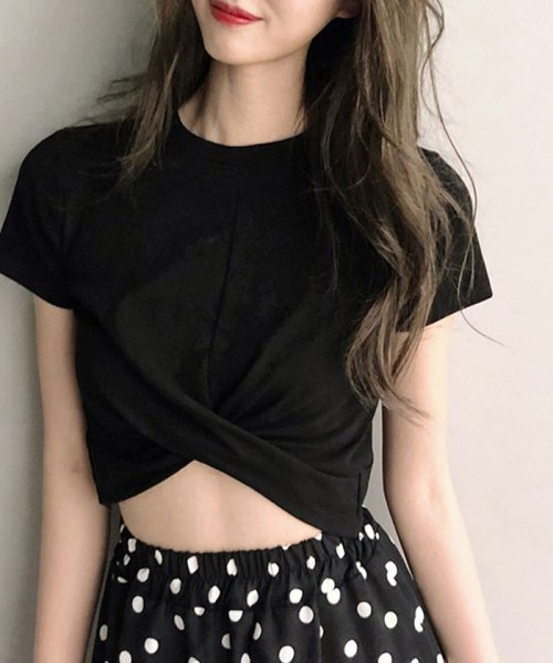 セール5 Off ヘソ出し Tシャツ レディース 半袖 カジュアル フロントクロス トップス 春夏 ミニミニストア Miniministore D Fashion セール5 Off ヘソ出し Tシャツ レディース 半袖 カジュアル フロントクロス トップス 春夏 ミニミニストア Miniministore D Fashion