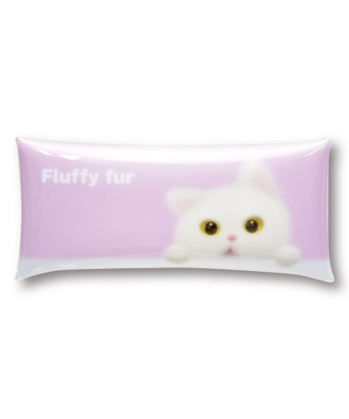 お道具箱 文具 小物入れ クリアマルチケース Lサイズ 透明 クリア Pvc Fluffy Furフラッフィーファー 白猫 ネコ ねこ ブランド キャラクター ランナー Runner D Fashion