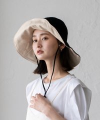 VitaFelice/ヴィータフェリーチェ VitaFelice 【リバーシブル】つば広帽子 マスク焼け防止 UV対策 レディース つば広ハット キャペリンハット コットンハット/502354878