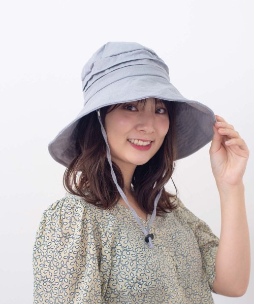 あご紐付きツバ広ハット ヴィータフェリーチェ Vitafelice D Fashion あご紐付きツバ広ハット ヴィータフェリーチェ Vitafelice D Fashion