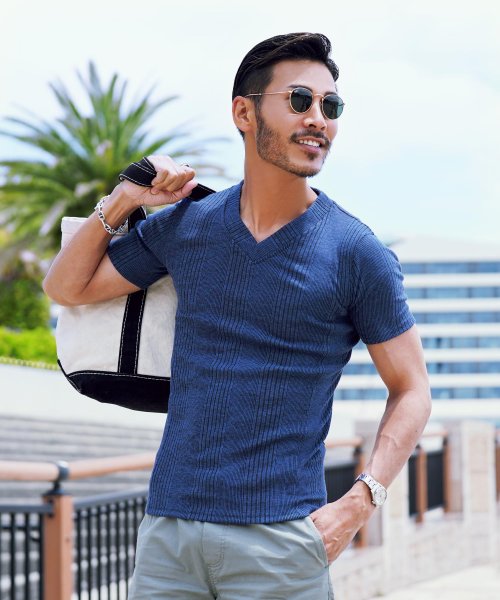 ｖネックテレコ半袖ｔシャツ Tシャツ メンズ ティーシャツ 半袖 ｖネック ジギーズショップ Jiggys Shop D Fashion