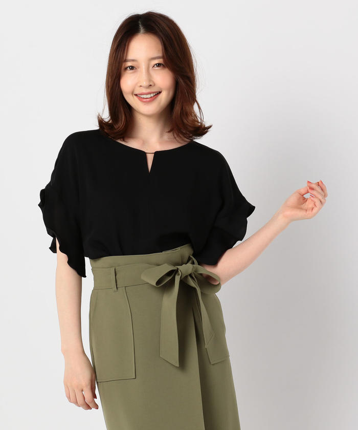NOLLEY'S - ノーリーズ ソフィー 25SS フリルブラウス 長袖 38