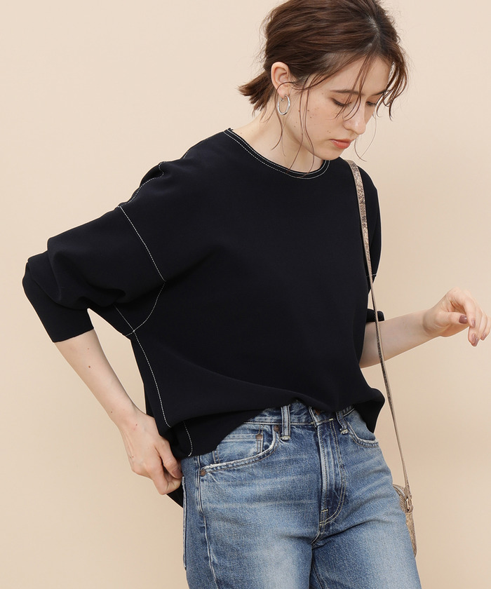 セール 40%OFF】ニットジョーゼットボンディングチュニック