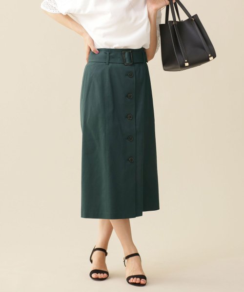 セール フロント釦ベルト付きスカート ナノ ユニバース Nano Universe D Fashion セール フロント釦ベルト付きスカート ナノ ユニバース Nano Universe D Fashion