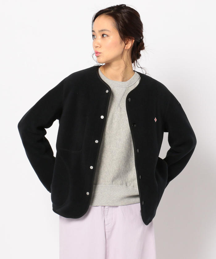クーポン】【DANTON/ダントン】FLEECE ノーカラーショート丈 クーポン】【DANTON/ダントン】FLEECE ノーカラーショート丈