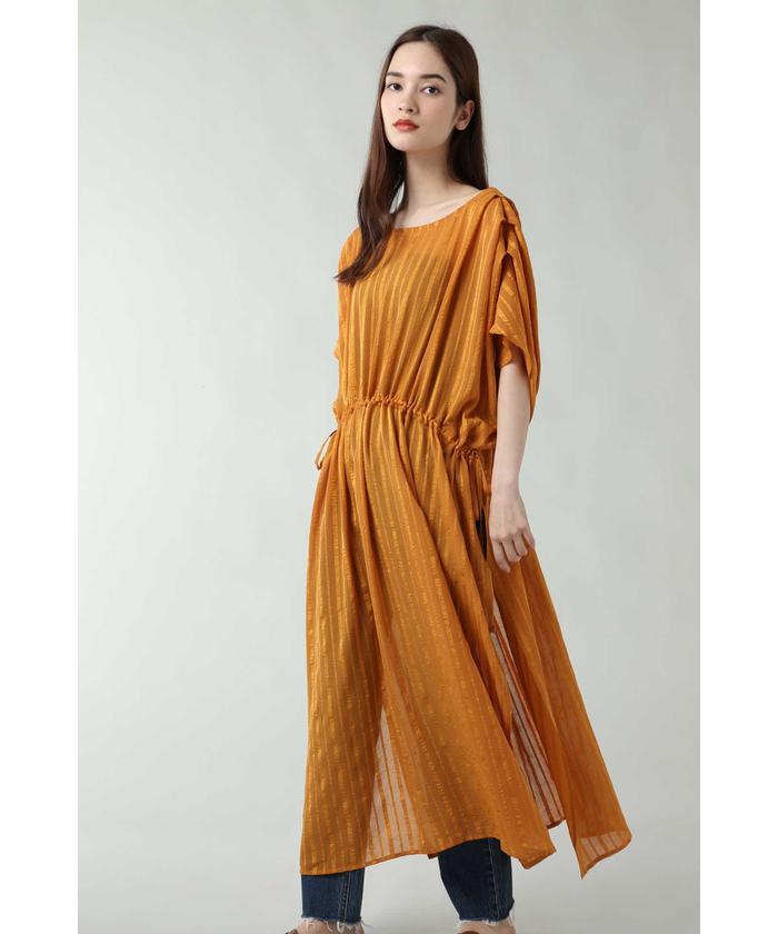 セール シアーストライプ柄ワンピース ローズバッド Rose Bud D Fashion