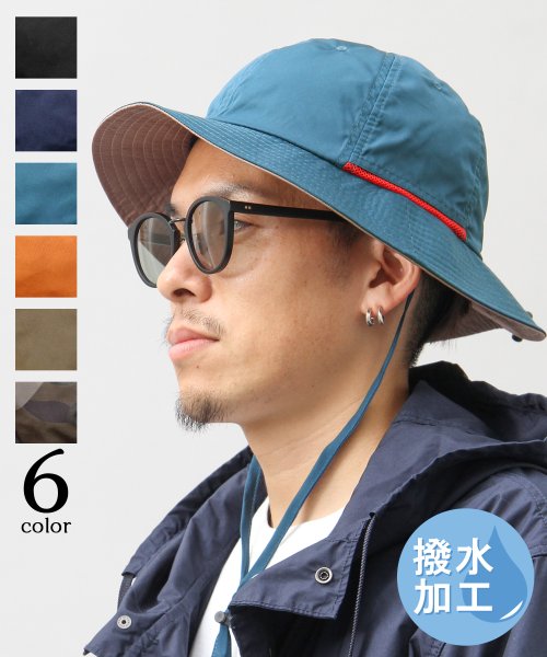 Hide Trading ヒデトレーディング 撥水ナイロンメトロアドベンチャーハット あご紐付き エーエムエスセレクト Ams Select D Fashion