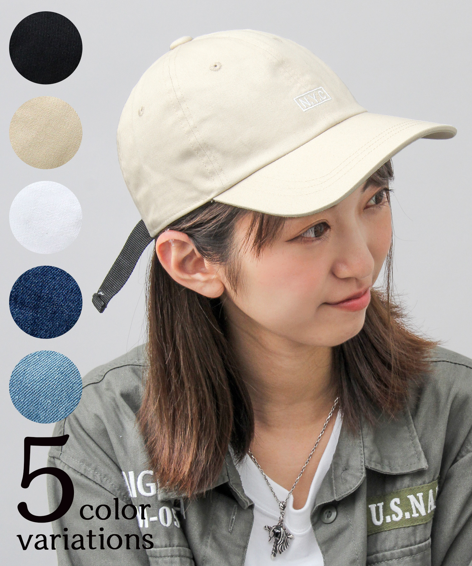 帽子 Hide HIDE TRADING/ヒデトレーディング】NYCボックスロゴ刺繍ロー