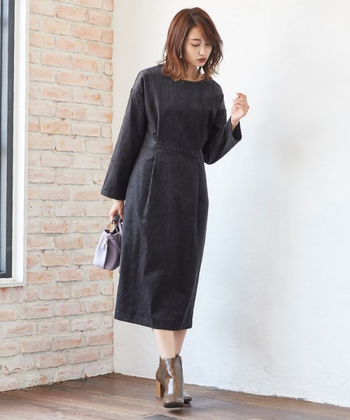 コーデュロイタイトスカートワンピース ティティベイト Titivate D Fashion