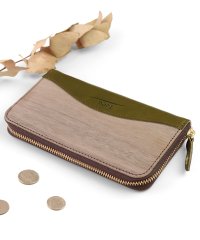feee/フィー feee 財布 長財布 レディース 本革 天然木 木目 ナチュラル ラウンドファスナー 日本製 ウッドシリーズ feee/502448180
