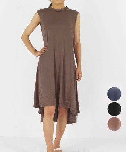 セール フィッシュテール ワンピース ノースリーブ 膝丈ワンピース 夏ワンピース カジュアル 即納 ミニミニストア Miniministore D Fashion