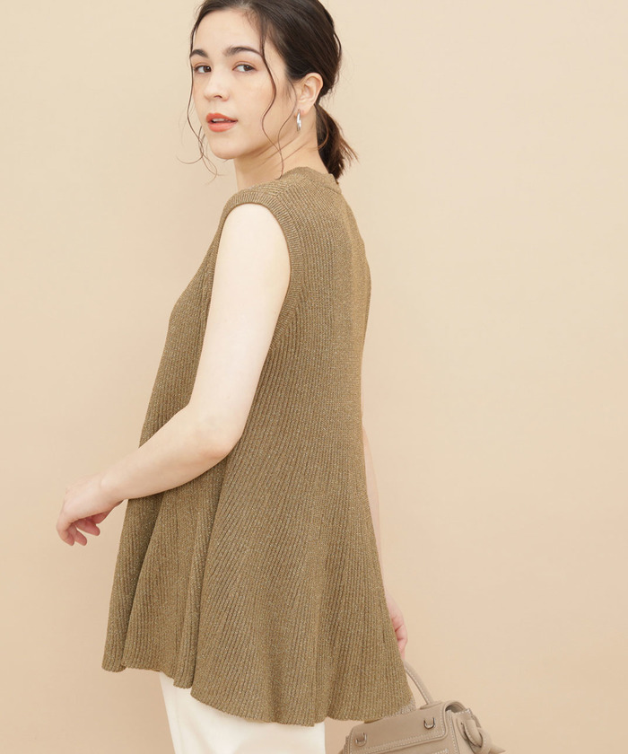 セール 50%OFF】【セットアップ対応商品】ラメニットフレアプル