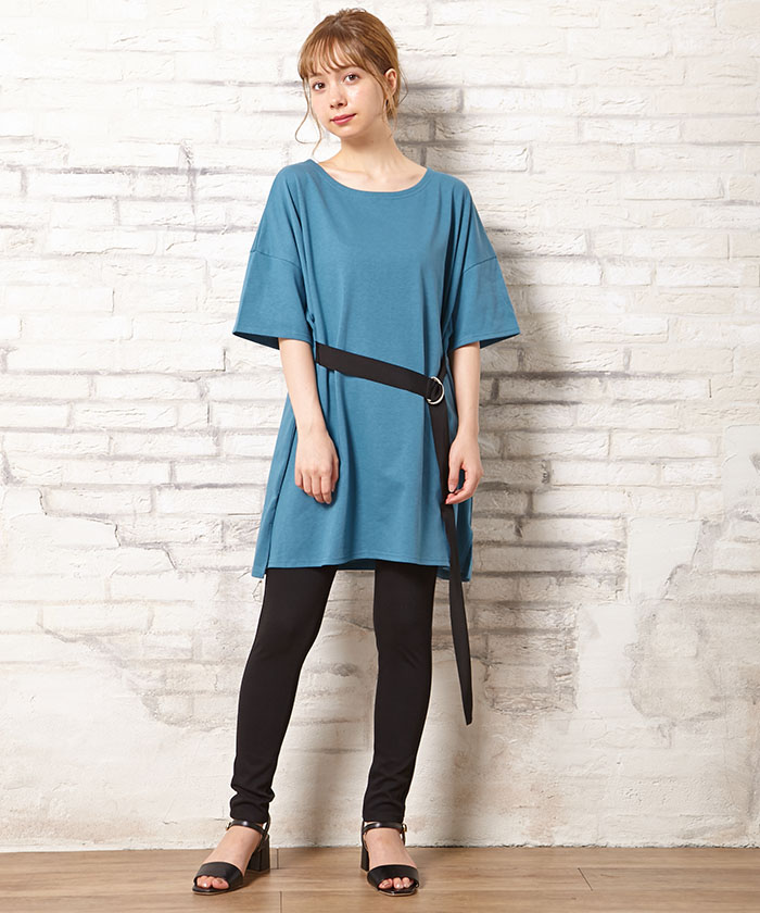 セール 74%OFF】イング INGNI ベルト付ロングTシャツ(502471637 セール 74%OFF】イング INGNI ベルト付ロングTシャツ(502471637