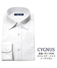 YAMAKI BRAND/CYGNUS 長袖 セミワイドカラー ワイシャツ/502476288