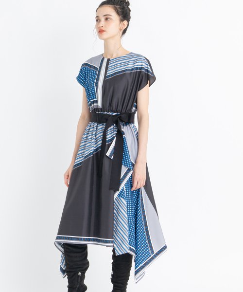 セール 50 Off スカーフプリントワンピース ランバンオンブルー Lanvin En Bleu D Fashion セール 50 Off スカーフプリントワンピース ランバンオンブルー Lanvin En Bleu D Fashion
