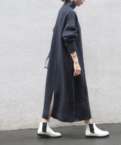 Web限定 タートルバックスリットニットワンピース アダム エ ロペ Adam Et Rope D Fashion