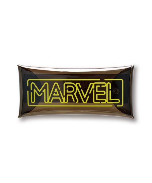 マーベル ペンケース 筆箱 小物入れ クリアマルチケース Lサイズ 透明 クリア Pvc ブランド キャラクター おしゃれ かわいい 可愛い シンプル 人気 洗 ランナー Runner D Fashion