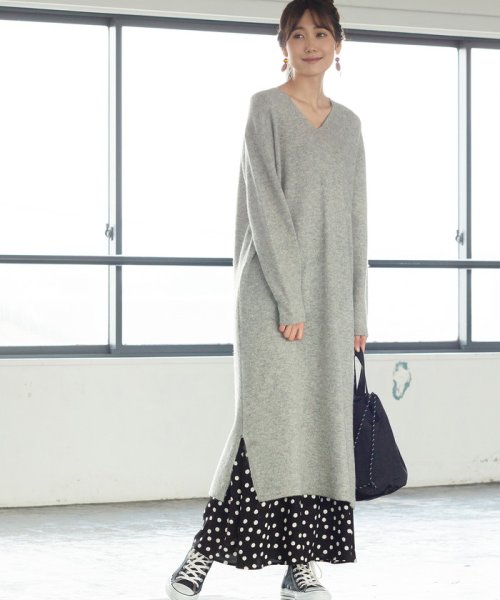 セール Web限定 手洗いできる 着丈110cm ラムウールvネックロングワンピース コーエン Coen D Fashion セール Web限定 手洗いできる 着丈110cm ラムウールvネックロングワンピース コーエン Coen D Fashion