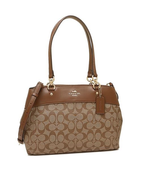 コーチ トートバッグ ショルダーバッグ アウトレット レディース Coach F Ime74 カーキ ブラウン コーチ Coach D Fashion