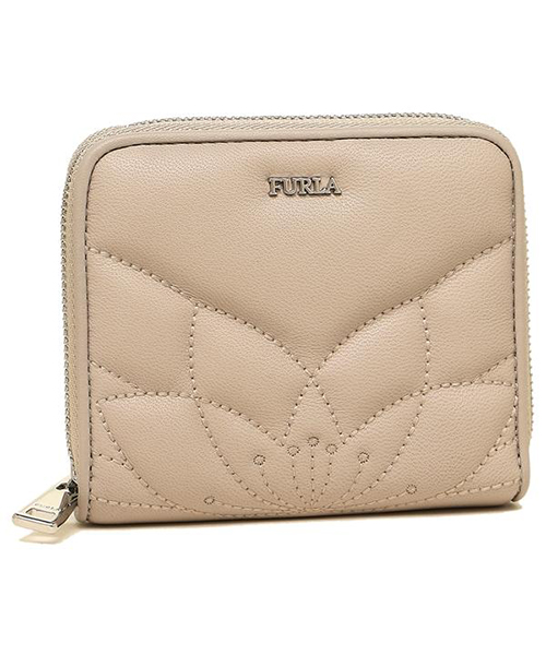 FURLA ベージュ 二つ折り財布