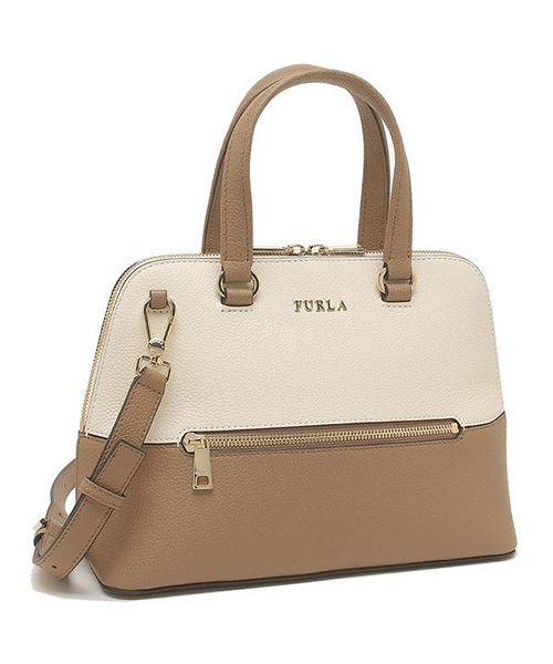 Furla ベージュハンドバッグ